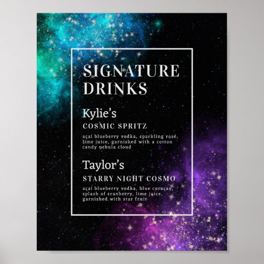 Drink van de sluiernevel van de Starry Wedding Poster (Voorkant)