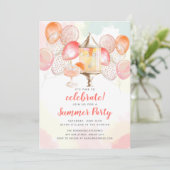 Drink van de zomerfeestdag kaart (Staand voorkant)