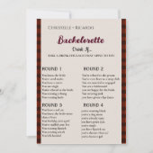 Drink van Flanel & frizz winter bachelorette spel Aankondiging (Voorkant)
