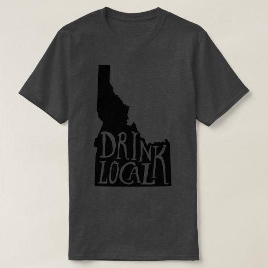 Drink van het schottenschip van de lokale Idaho-st T-shirt (Design voorkant)