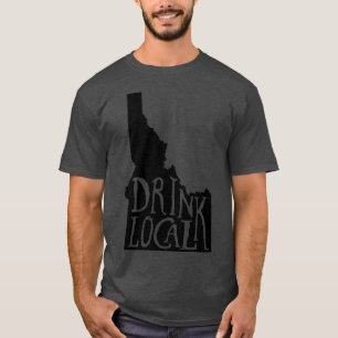 Drink van het schottenschip van de lokale Idaho-st T-shirt