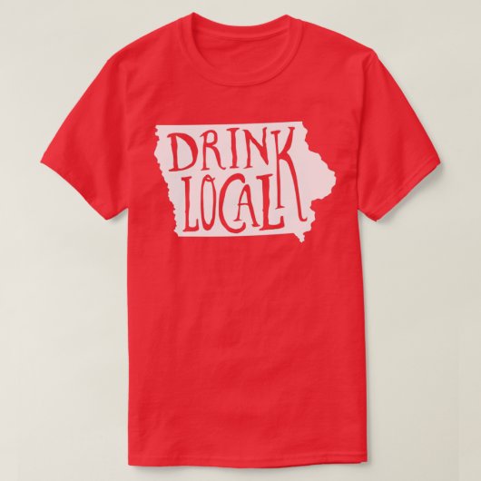 Drink van het schottenschip van de staat Iowa Beer T-shirt (Design voorkant)