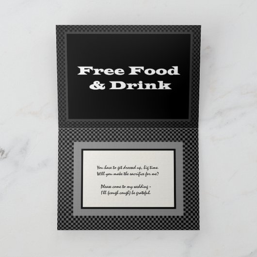 Drink van het Voedsel van de Uitnodiging van het (Binnen)