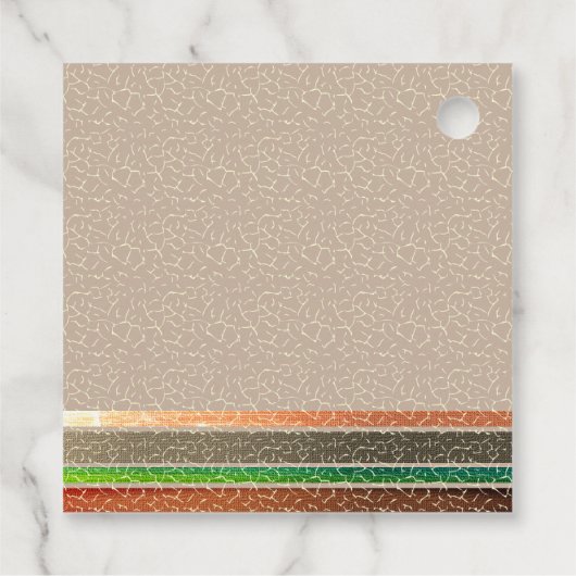 Drink van kokosvruchten bedankjes labels (Achterkant)