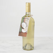 Drink van kokosvruchten flessenhanger (Schuin)