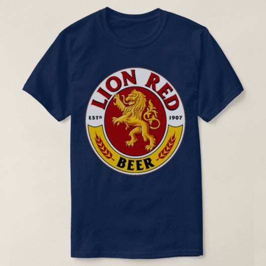 Drink van lionrood bier Premium TShirt (Design voorkant)