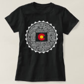 Drink van lokale Colorado-brouwerijen T-shirt (Design voorkant)