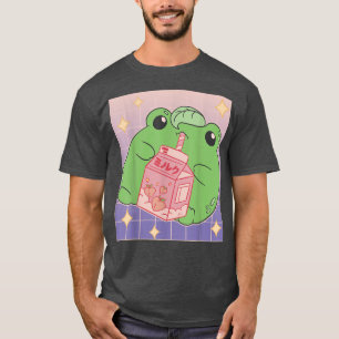 Drink van melk Peach Sweet Japan Graphic Harajuku T-shirt