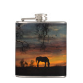 Drink van paarden heupfles (Voorkant)