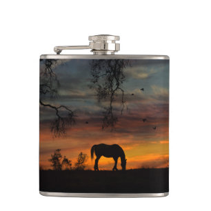 Drink van paarden heupfles