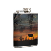 Drink van paarden heupfles (Rechts)