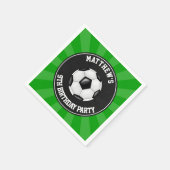 Drink van papierstof Napkins bij voetbalwedstrijde Servetten (Hoek)