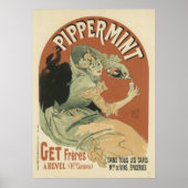 Drink van Pippermint door Jules Chéret, 1899 Poster (Voorkant)
