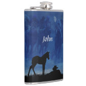 Drink van twee racepaard met thorax heupfles (Rechts)