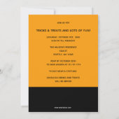 Drink van voedsel en heks Brew Halloween Party Kaart (Achterkant)