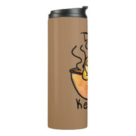 Drink van warme zoolkoffie thermosbeker