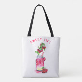 Drink van zoete kersen - zomerpartij tote bag (Achterkant)