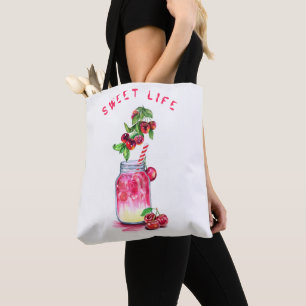 Drink van zoete kersen - zomerpartij tote bag