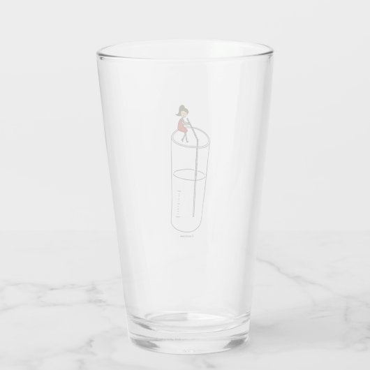Drink veel water Glass Cup Glas (Achterkant)