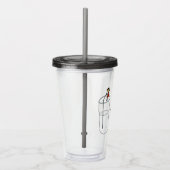 Drink veel waterstroommeters acryl drinkbeker (Rechts)