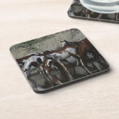 Drink verfpaarden bier onderzetter (Linkerzijde)