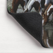 Drink verfpaarden muismat (Hoek)