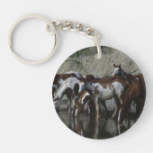 Drink verfpaarden sleutelhanger (Voorkant)
