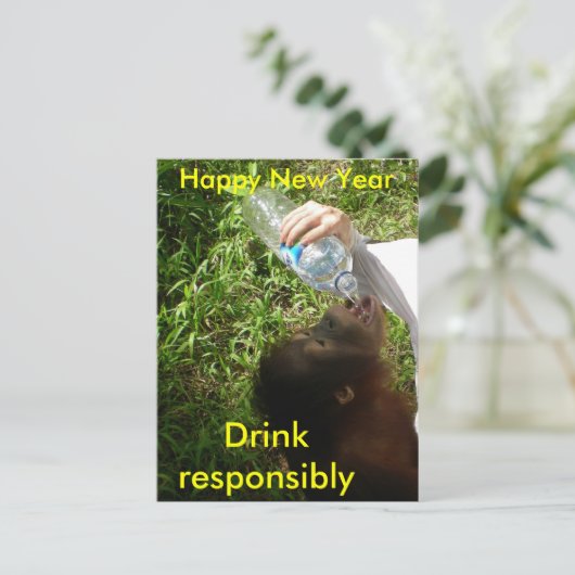 Drink viering briefkaart (Staand voorkant)