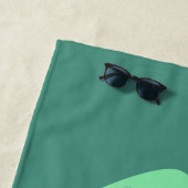 Drink Vis aangepaste naam strand handdoek (In situ)