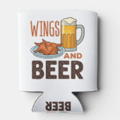 Drink vleugels en kippen van bier blikjeskoeler (Achterkant)