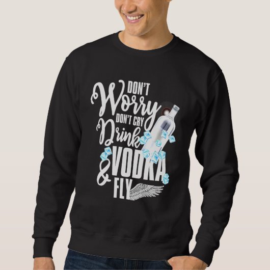 Drink Vodka Fly Alcohol Drink T-shirt (Voorkant)