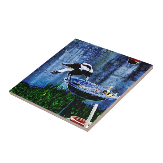 Drink vogel tegeltje (Zijkant)