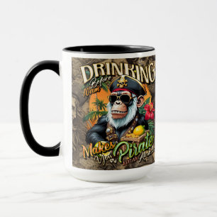 Drink voor 10 uur maakt je een piraat, geen ALC Mok