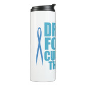 Drink voor Cure Funny Thirsty Humor Art Thermosbeker (Gedraaid links)