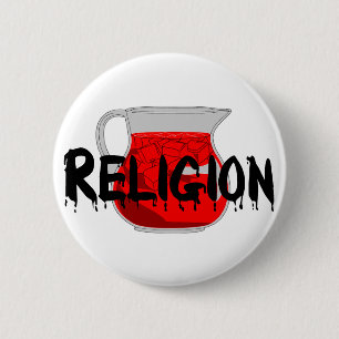 Drink voor hersenspoeling ronde button 5,7 cm