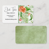 Drink voor het ontvangen van bruiloften informatiekaartje (Voorkant / Achterkant)