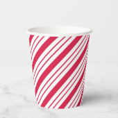 Drink voor kerstpeppermint Candy Cane Coffee Papieren Bekers (Achterkant)