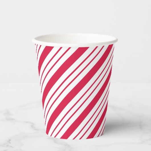 Drink voor kerstpeppermint Candy Cane Coffee Papieren Bekers (Voorkant)