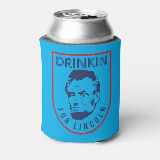 Drink voor Lincoln Koelbox van 4 juli Blikjeskoeler (Blikje Achterkant)
