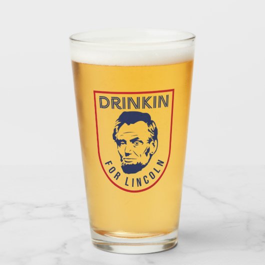 Drink voor Lincoln op 4 juli Glas (Voorkant gevuld)