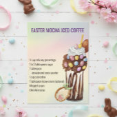 Drink voor paaslentes Mocha Coffee Recipe Briefkaart