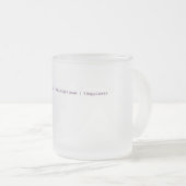 Drink voor Powershell Scripter Matglas Koffiemok (Voorkant rechts)