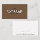 Drink voor speciale koffie visitekaartje (Voorkant / Achterkant)