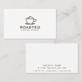 Drink voor speciale koffie visitekaartje (Voorkant / Achterkant)