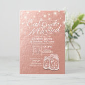 Drink voor weddenschap en huwelijksreis Mason Jar  Kaart (Staand voorkant)