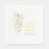 Drink voor weddenschapenkooi met servetten (Voorkant)