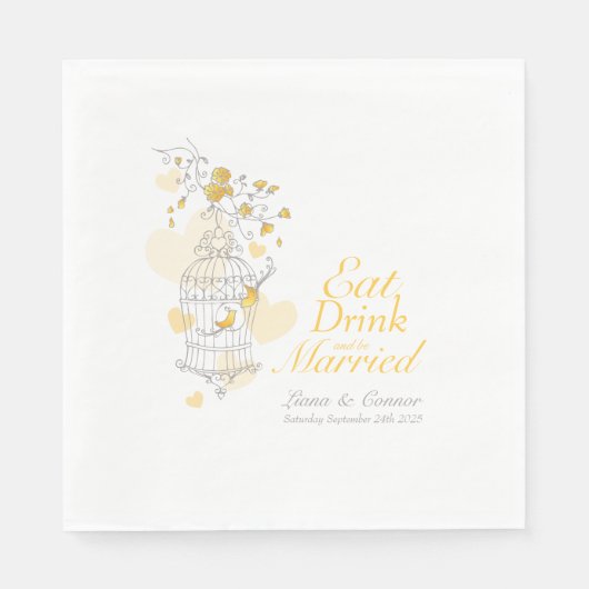 Drink voor weddenschapenkooi met servetten (Voorkant)