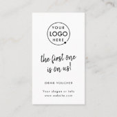 Drink Voucher | Bedrijfscyclus Logo Kaart Visitekaartje (Achterkant)