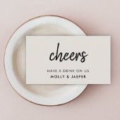 Drink Voucher | Grijze minimalistische coupon