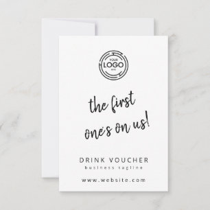 Drink voucher met Logo Kaart